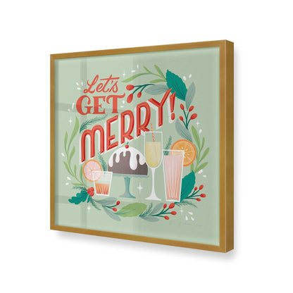 [Color:Polished Gold], Picture of art in a Polished Gold frame at an angle