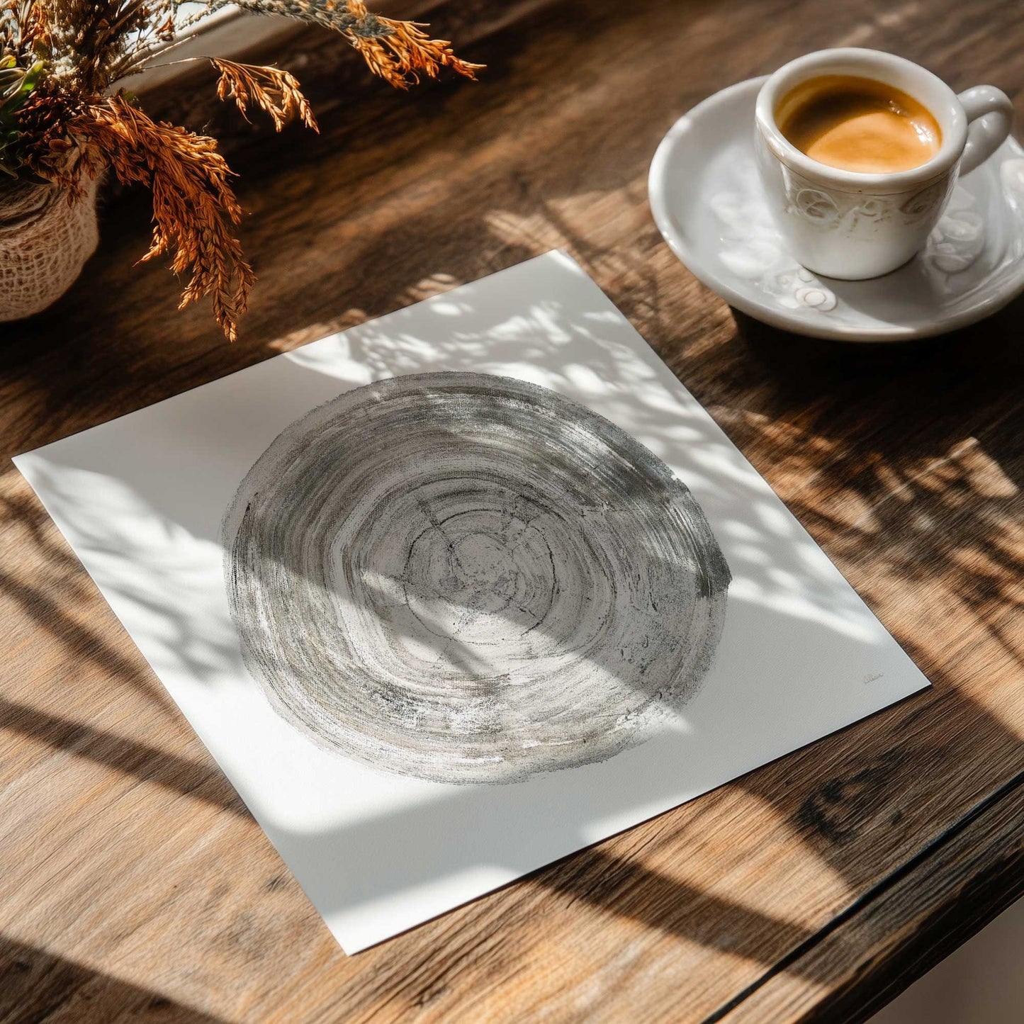 Tree Ring Portrait I Art Print