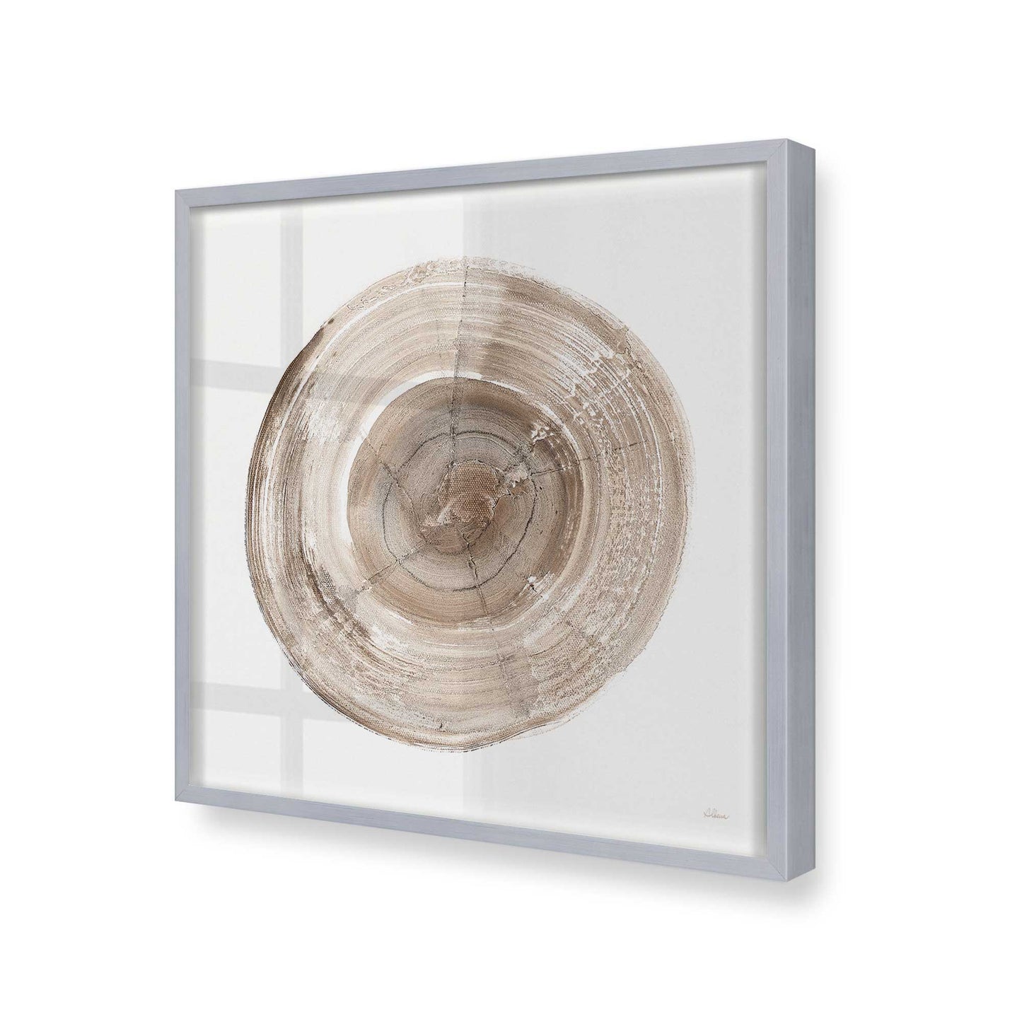 [Color:Polished Chrome], Picture of art in a Polished Chrome frame at an angle
