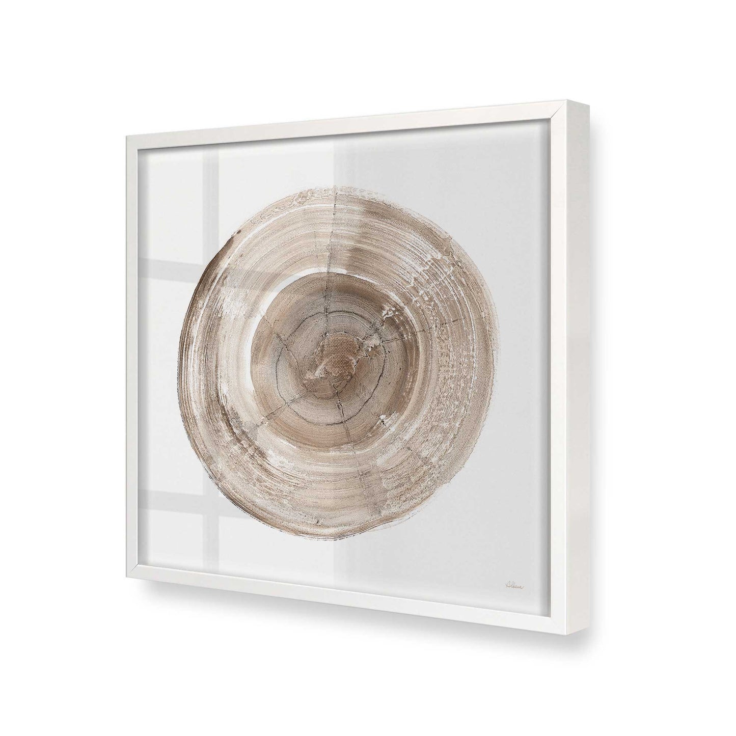[Color:Opaque White], Picture of art in a Opaque White frame at an angle