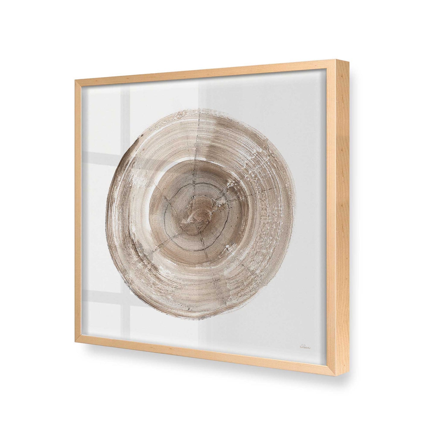 [Color:Raw Maple], Picture of art in a Raw Maple frame at an angle