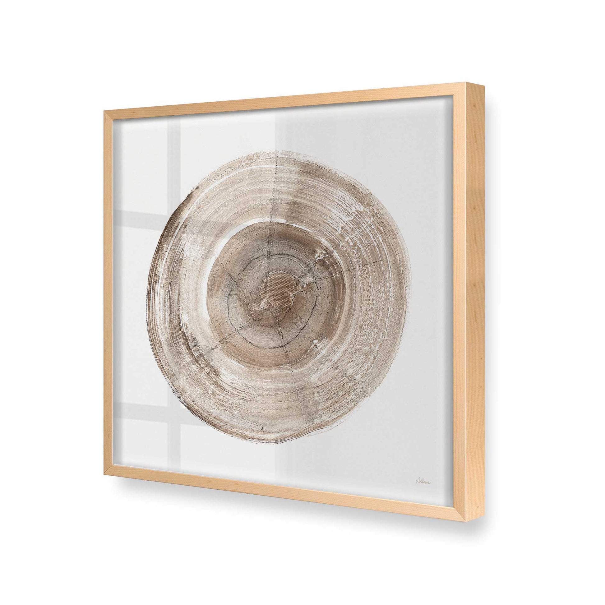 [Color:Raw Maple], Picture of art in a Raw Maple frame at an angle