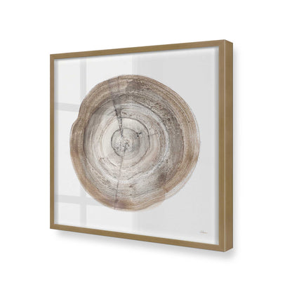 [Color:Brushed Gold], Picture of art in a Brushed Gold frame at an angle