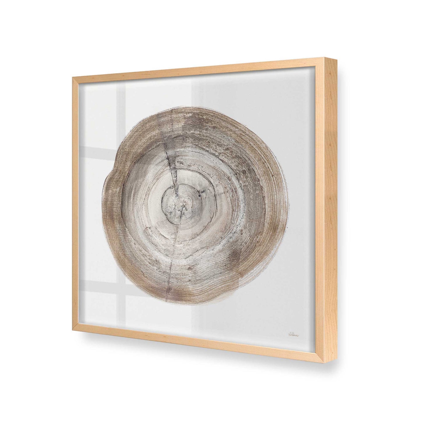 [Color:Raw Maple], Picture of art in a Raw Maple frame at an angle