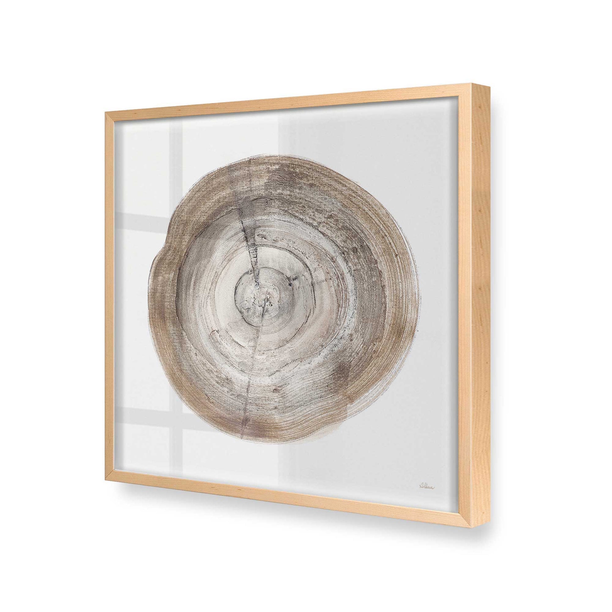[Color:Raw Maple], Picture of art in a Raw Maple frame at an angle