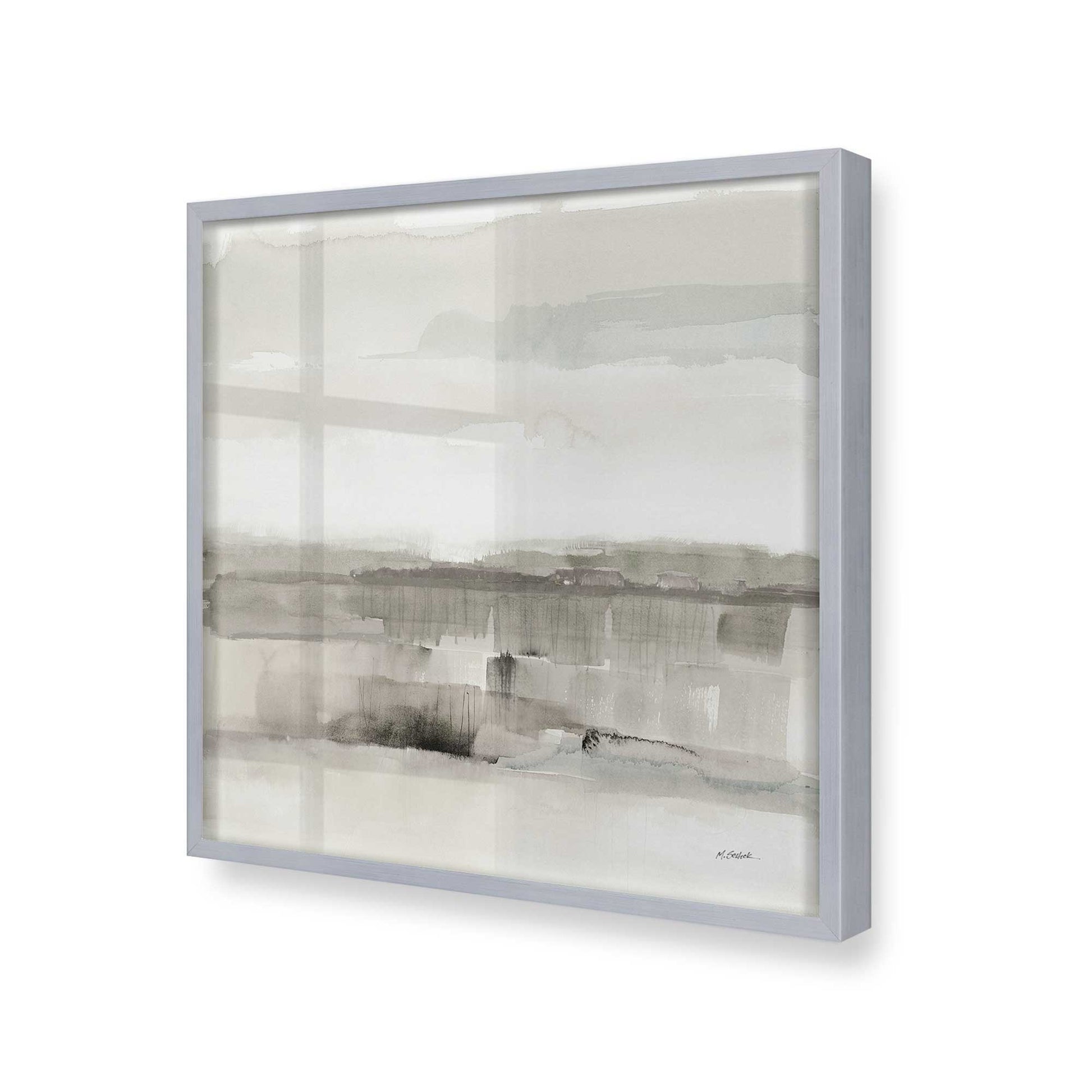 [Color:Polished Chrome], Picture of art in a Polished Chrome frame at an angle