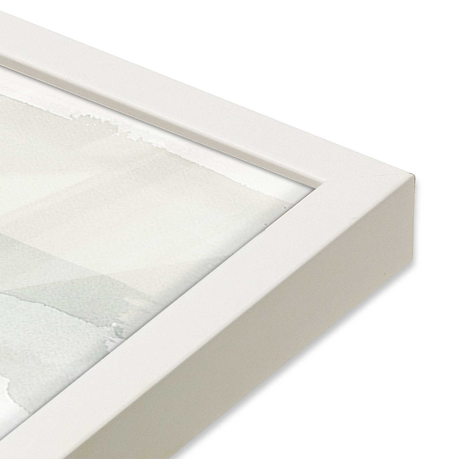 [Color:Opaque White], Picture of art in a Opaque White frame of the corner