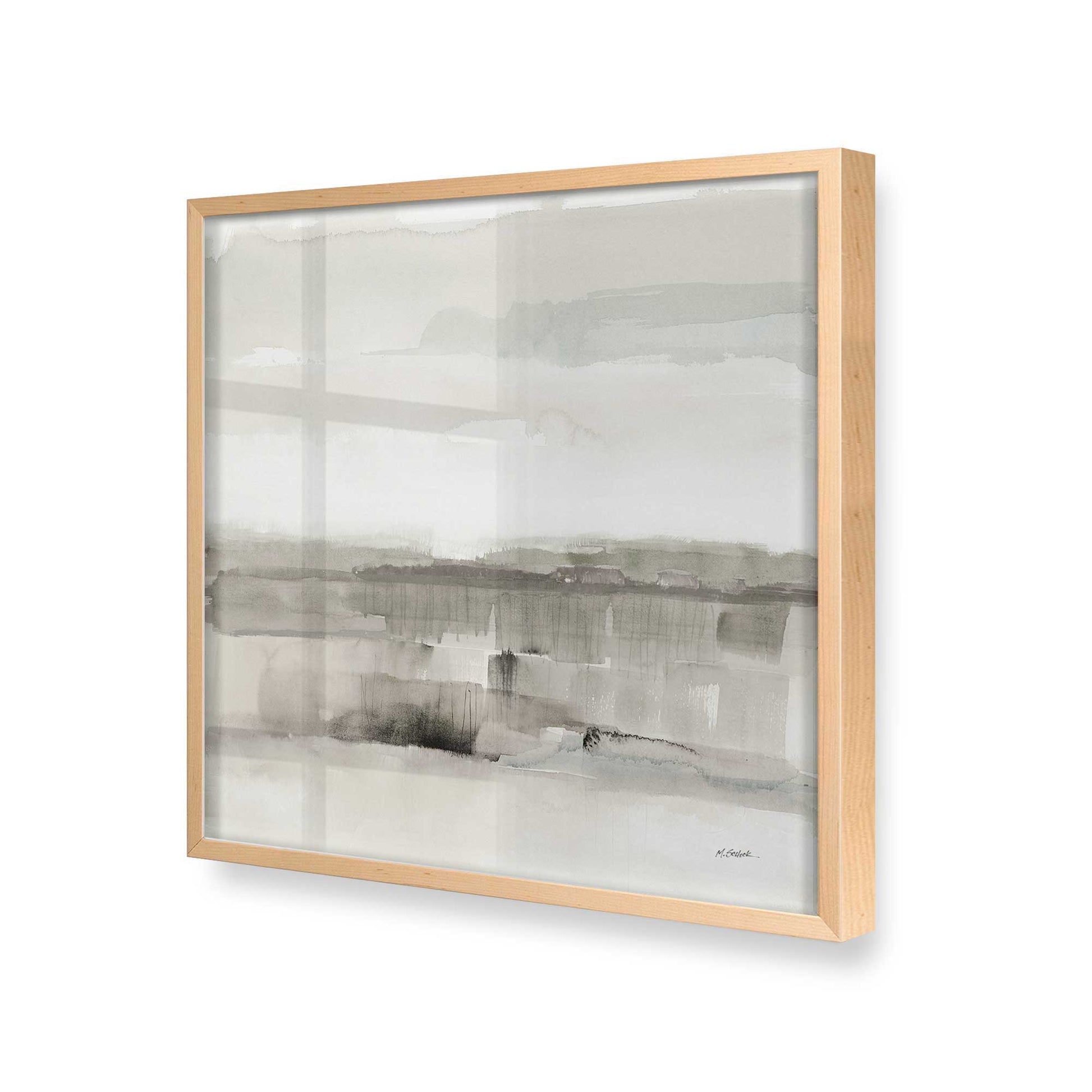 [Color:Raw Maple], Picture of art in a Raw Maple frame at an angle