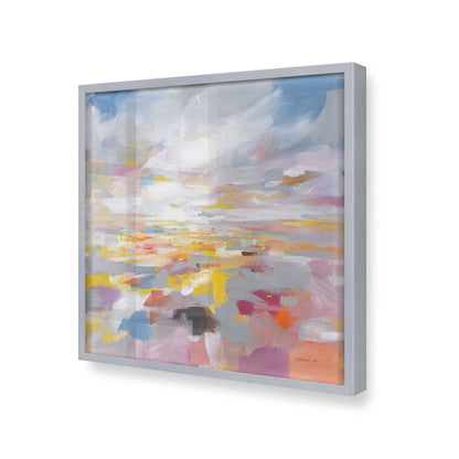 [Color:Polished Chrome], Picture of art in a Polished Chrome frame at an angle