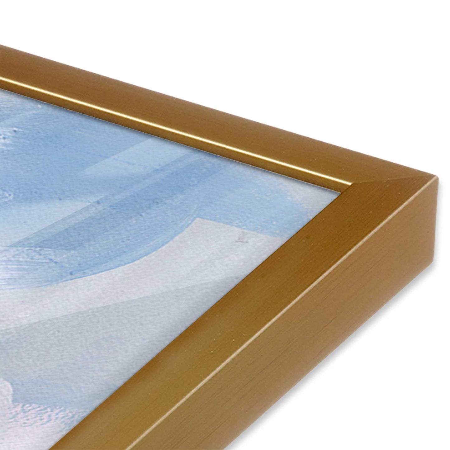 [Color:Polished Gold], Picture of art in a Polished Gold frame of the corner