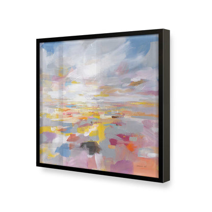 [Color:Satin Black], Picture of art in a Satin Black frame at an angle