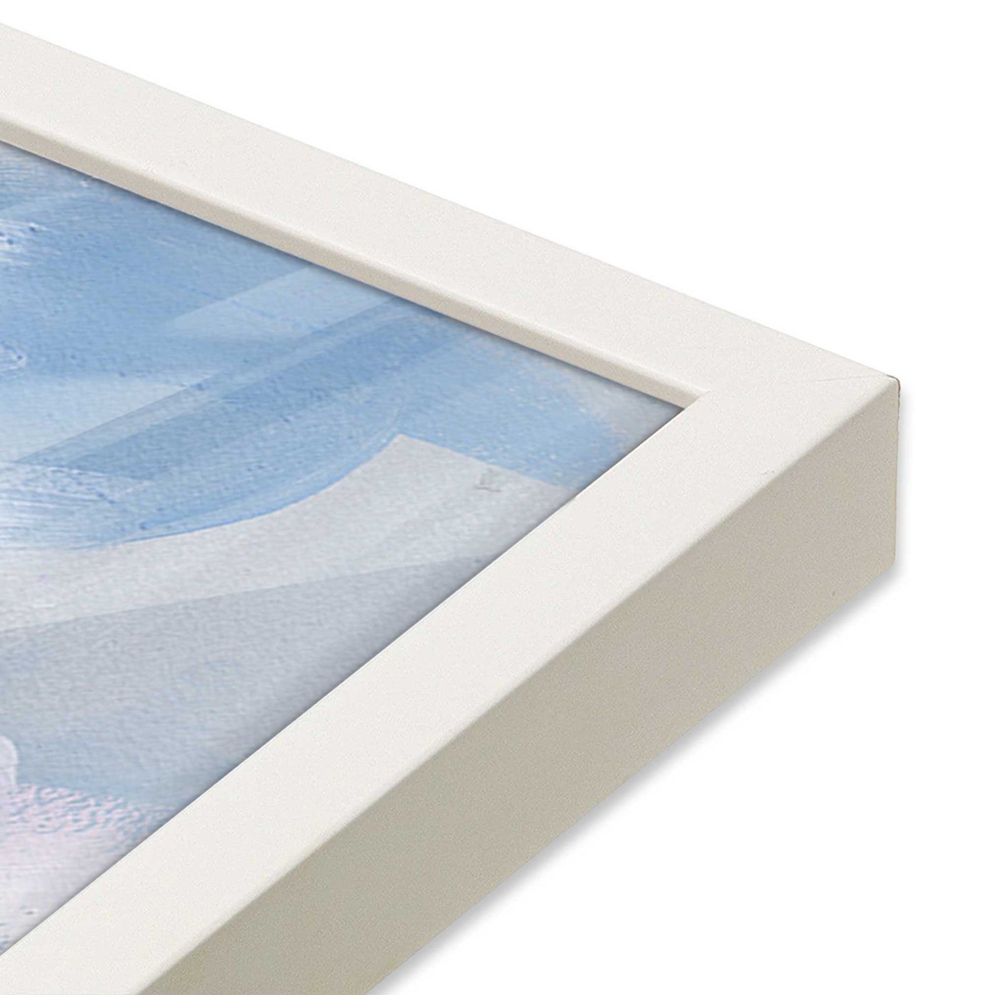 [Color:Opaque White], Picture of art in a Opaque White frame of the corner