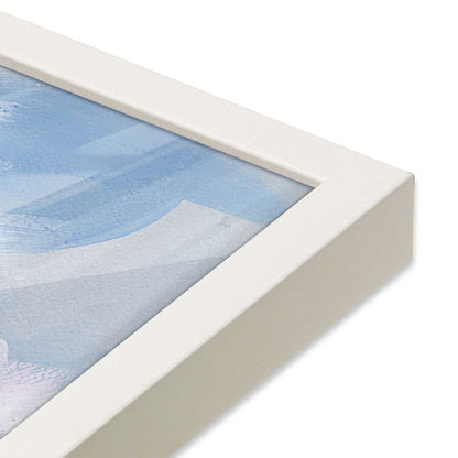[Color:Opaque White], Picture of art in a Opaque White frame of the corner