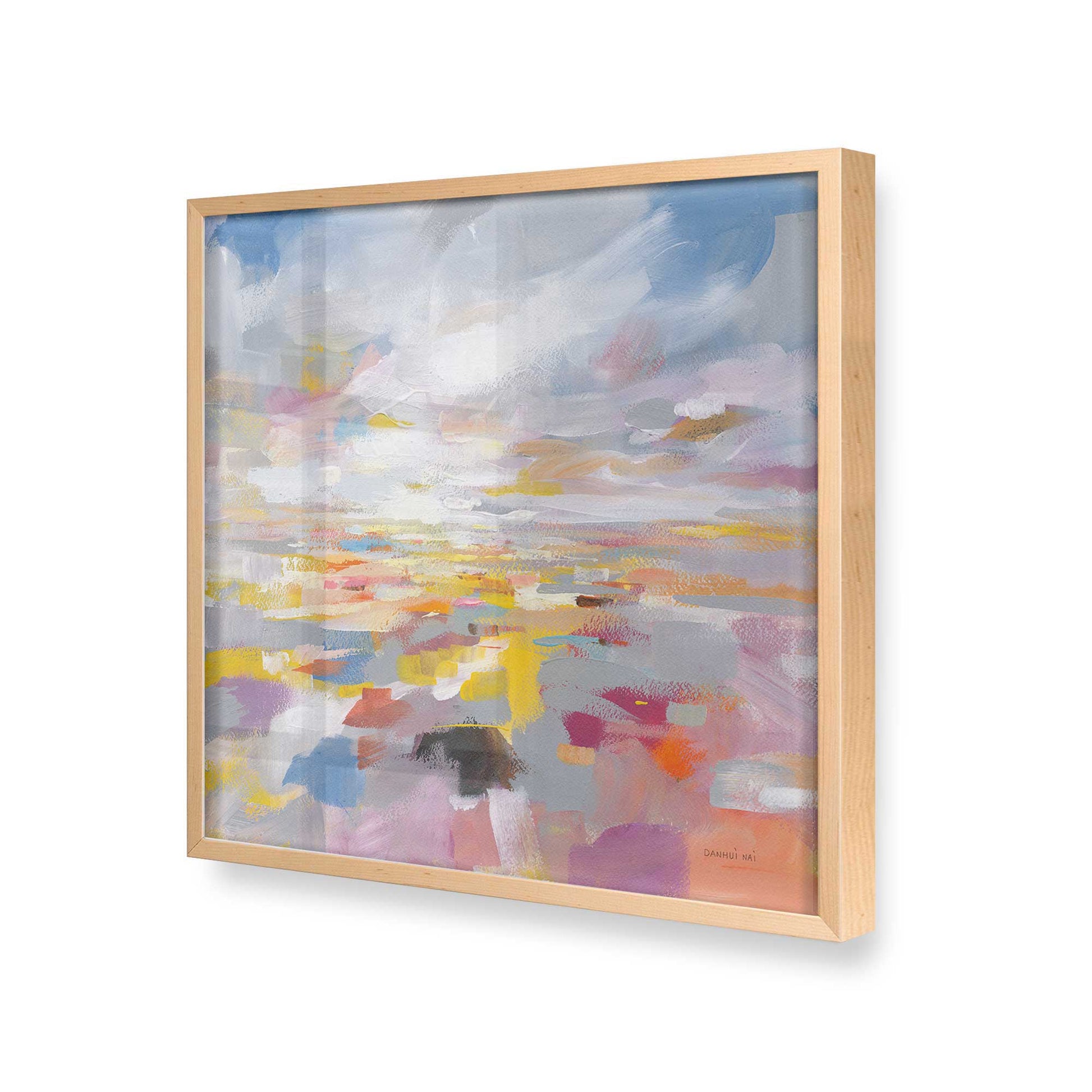 [Color:Raw Maple], Picture of art in a Raw Maple frame at an angle