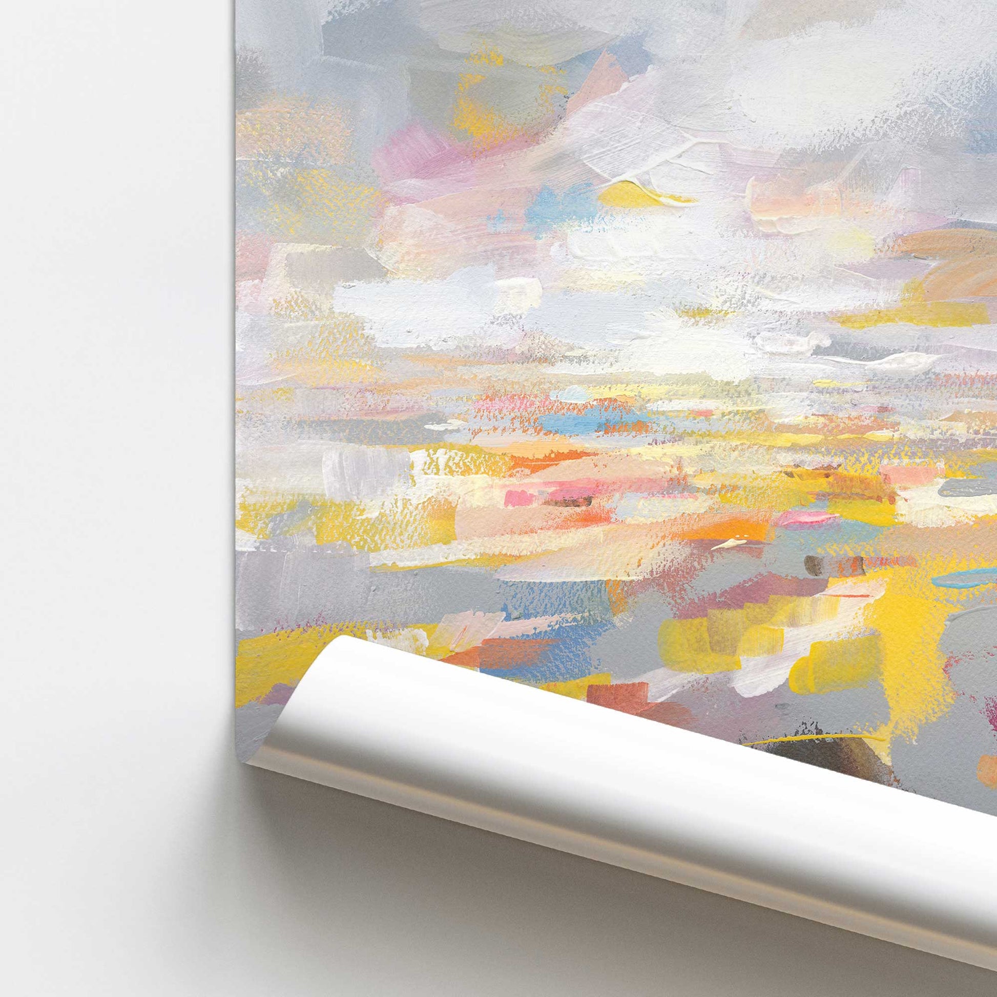 [color:Rolled Print], Picture of close up of art