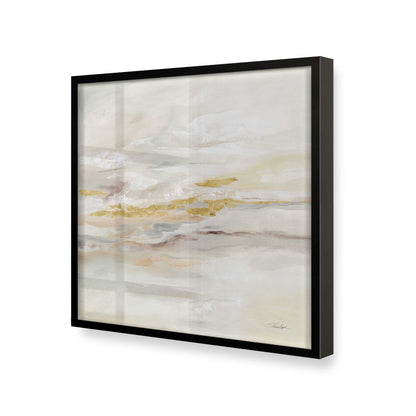 [Color:Satin Black], Picture of art in a Satin Black frame at an angle