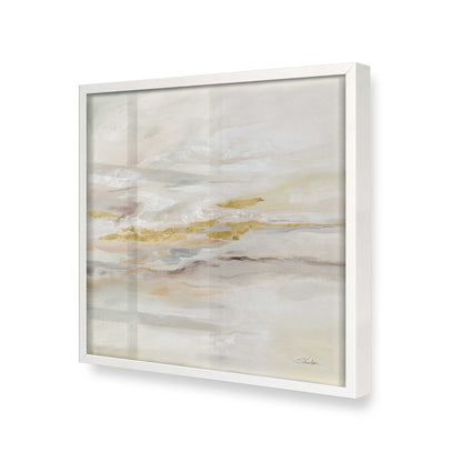 [Color:Opaque White], Picture of art in a Opaque White frame at an angle