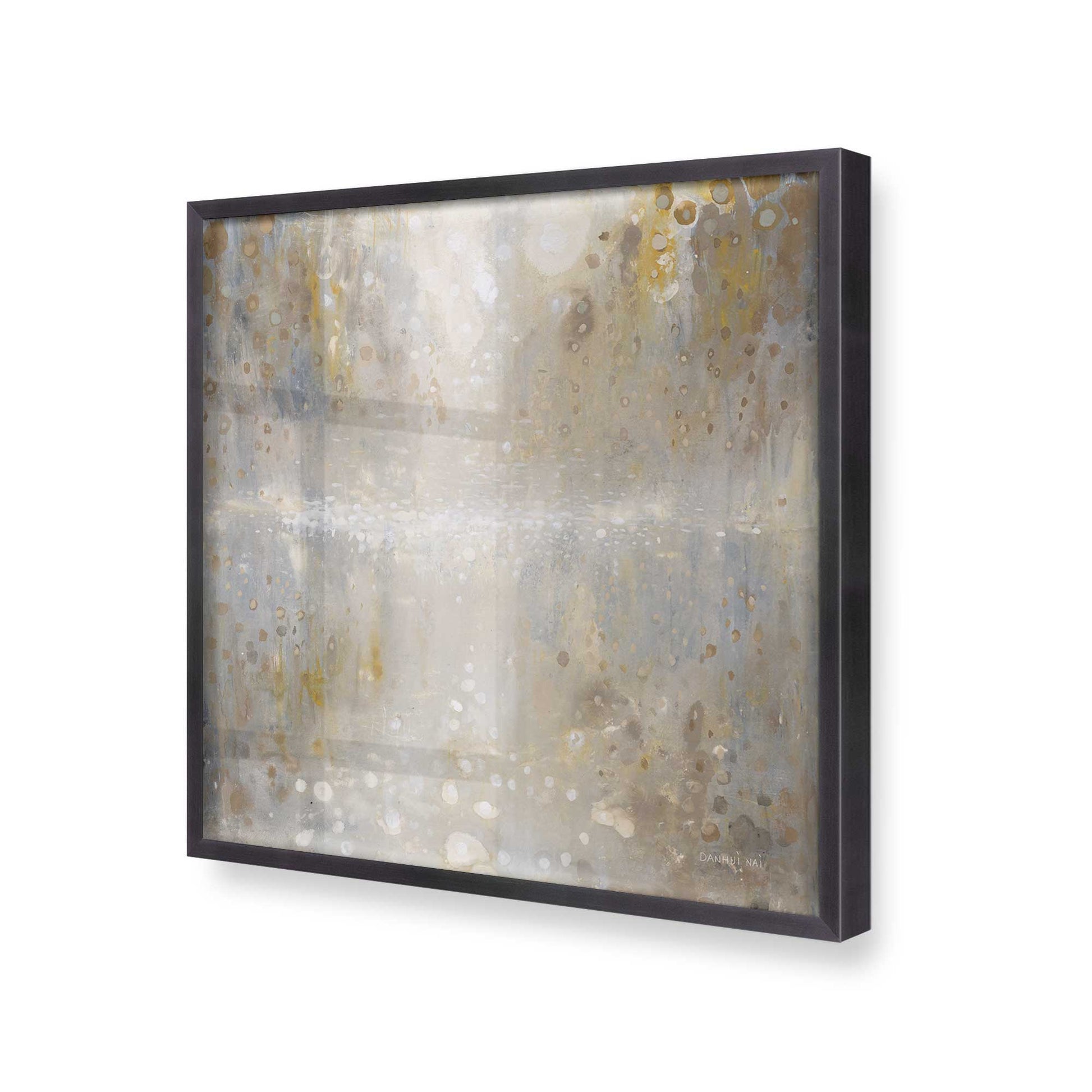 [Color:Weathered Zinc], Picture of art in a Weathered Zinc frame at an angle
