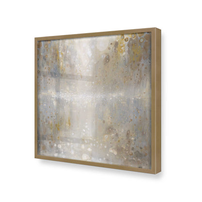 [Color:Brushed Gold], Picture of art in a Brushed Gold frame at an angle