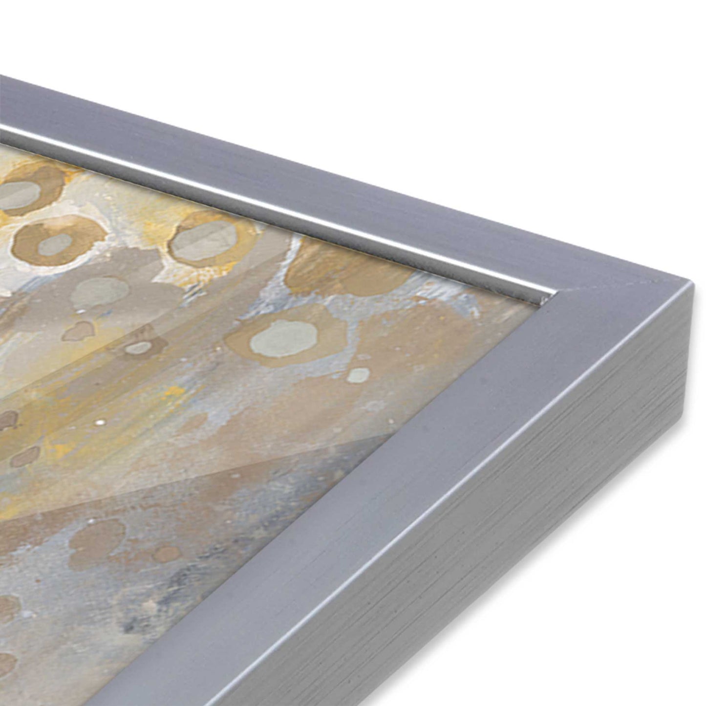 [Color:Polished Chrome], Picture of art in a Polished Chrome frame of the corner