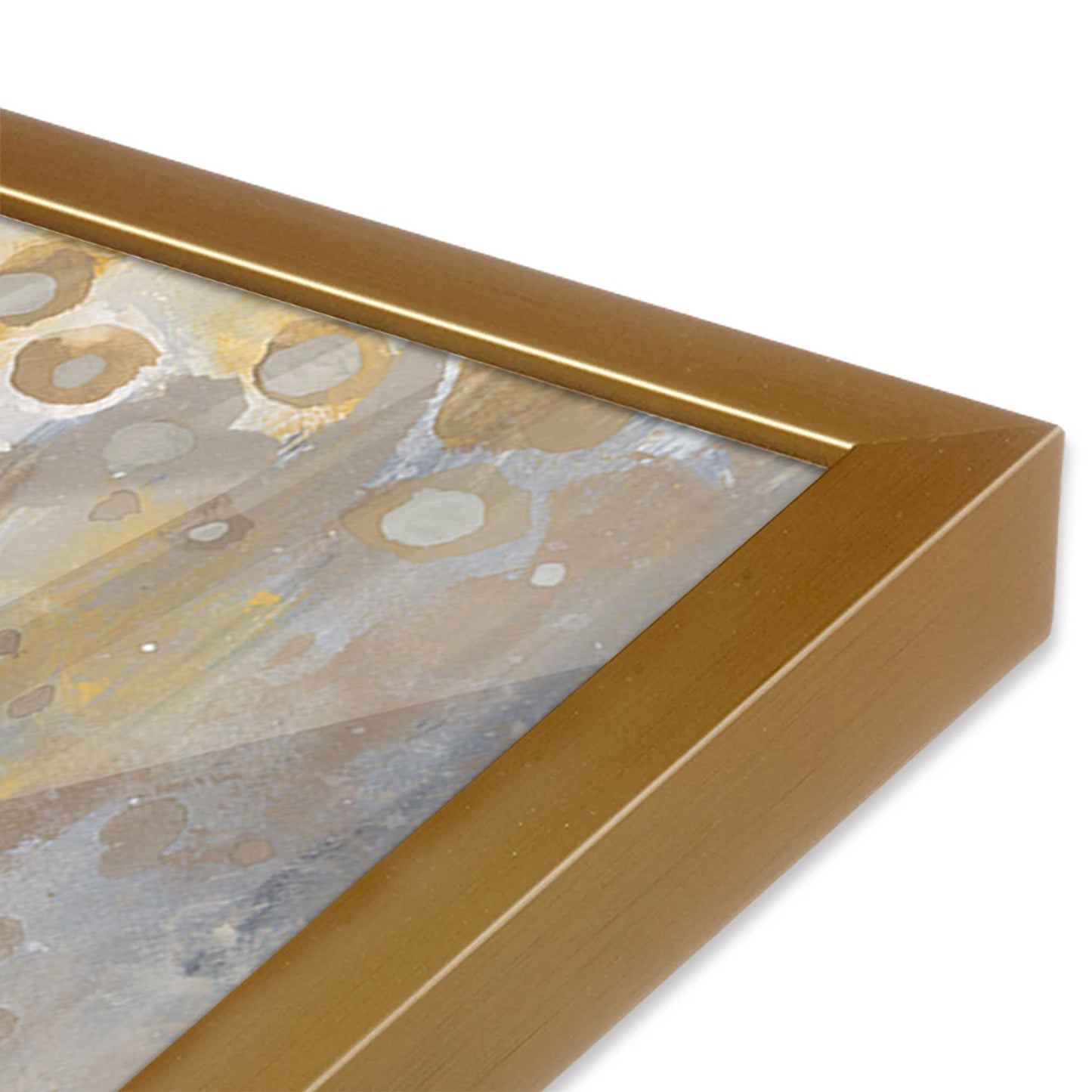 [Color:Polished Gold], Picture of art in a Polished Gold frame of the corner
