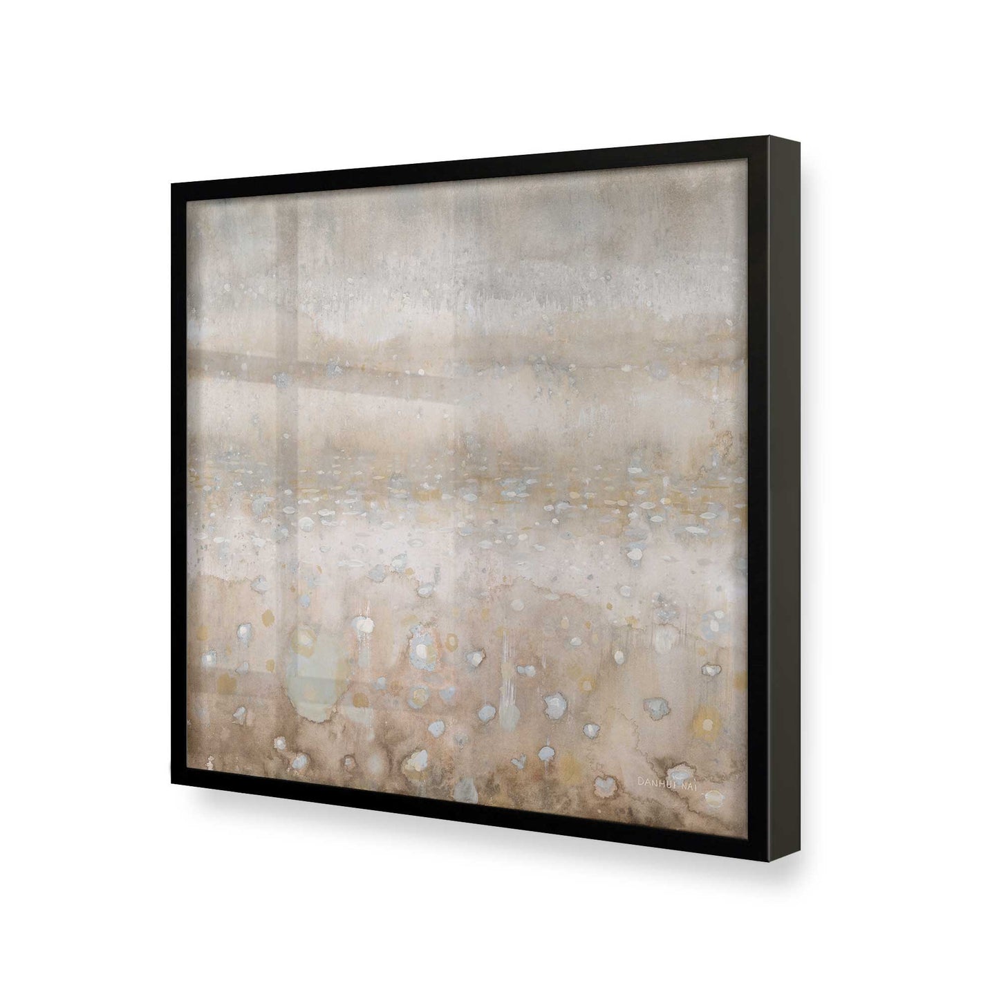 [Color:Satin Black], Picture of art in a Satin Black frame at an angle
