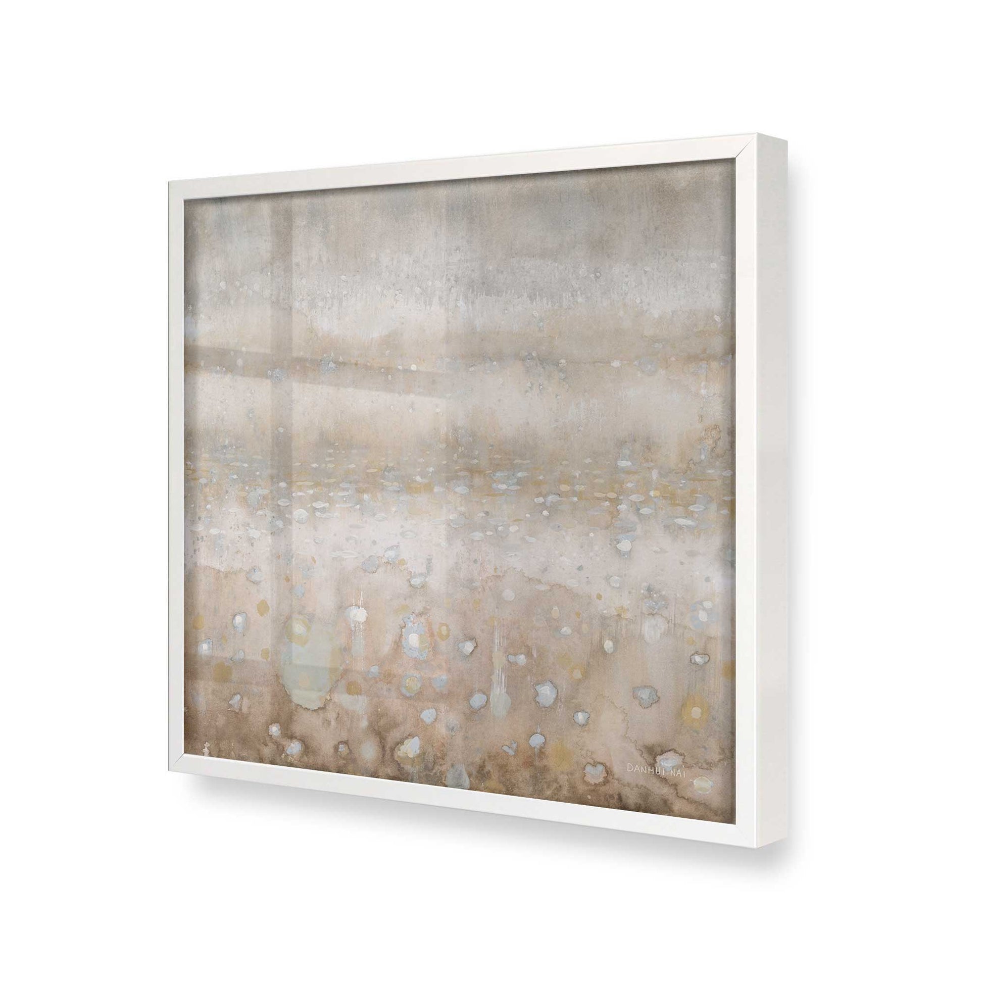 [Color:Opaque White], Picture of art in a Opaque White frame at an angle