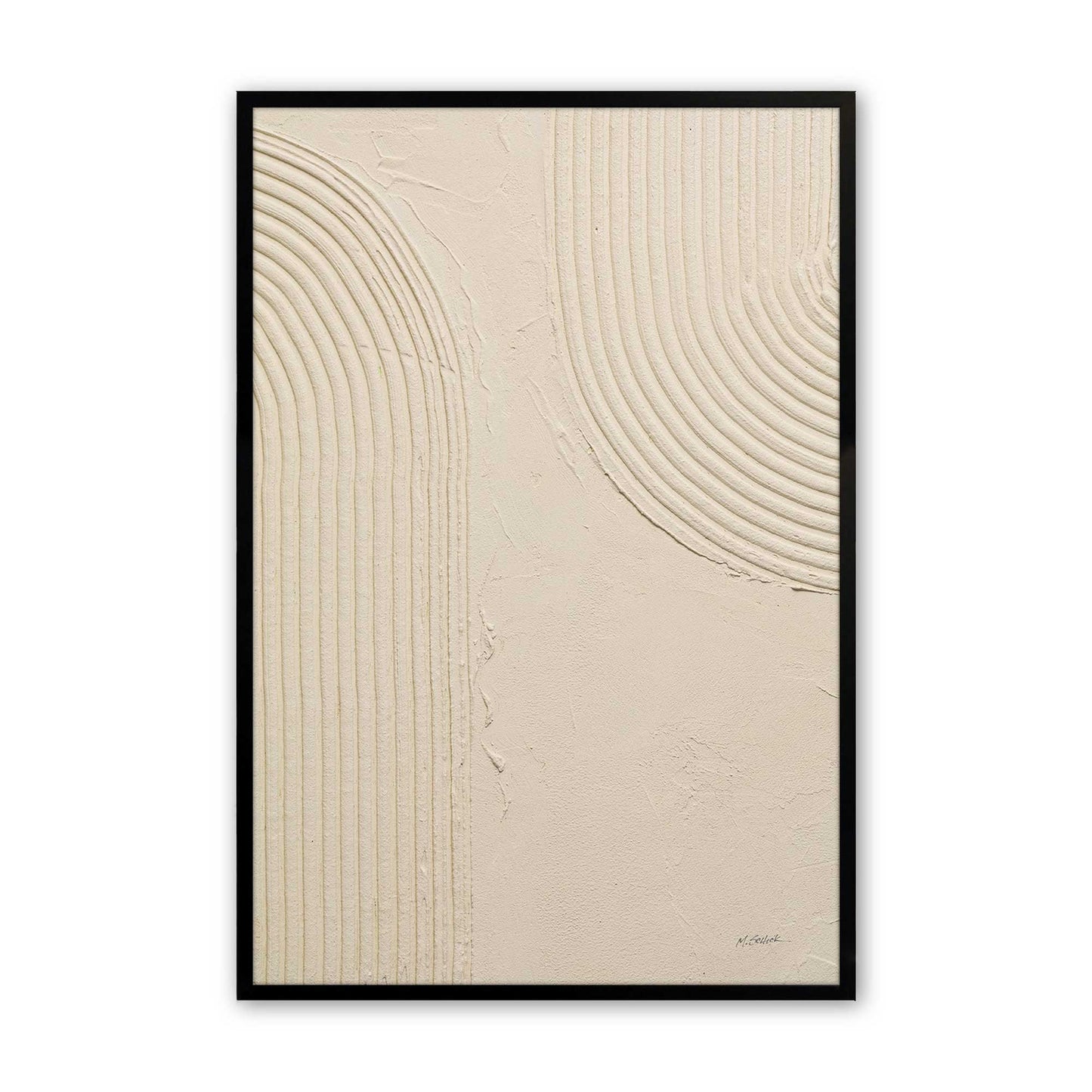 [Color:Satin Black], Picture of art in a Satin Black frame