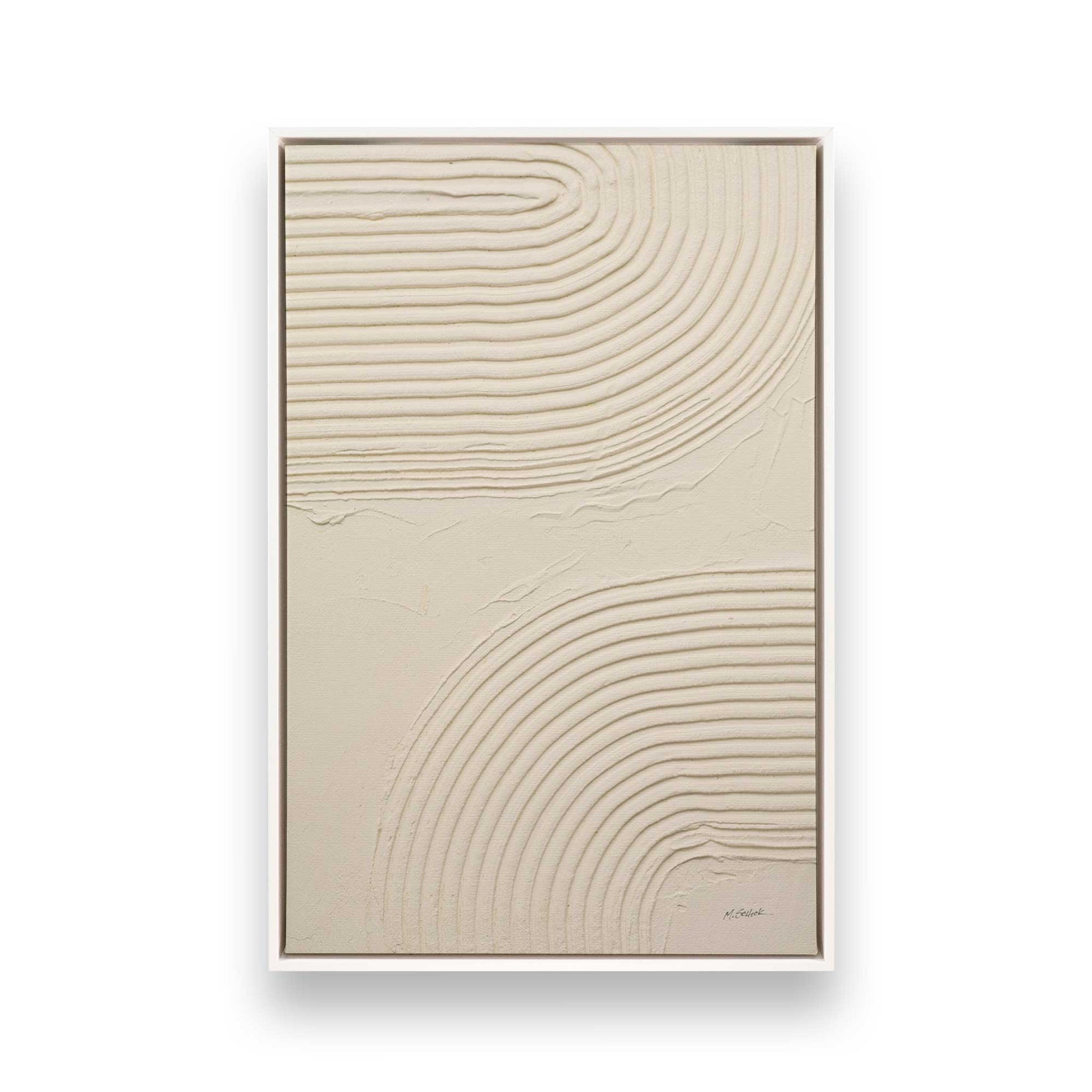 [Color:Opaque White], Picture of art in a White frame