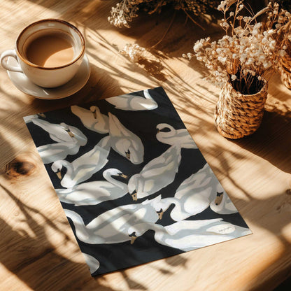 Swan Gathering Art Print