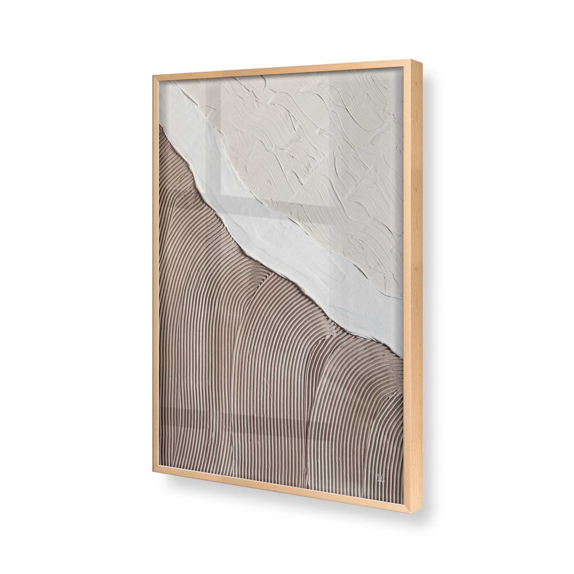 [Color:Raw Maple], Picture of art in a Raw Maple frame of the corner