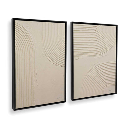 [Color:Satin Black], Picture of art in a Satin Black frame at an angle