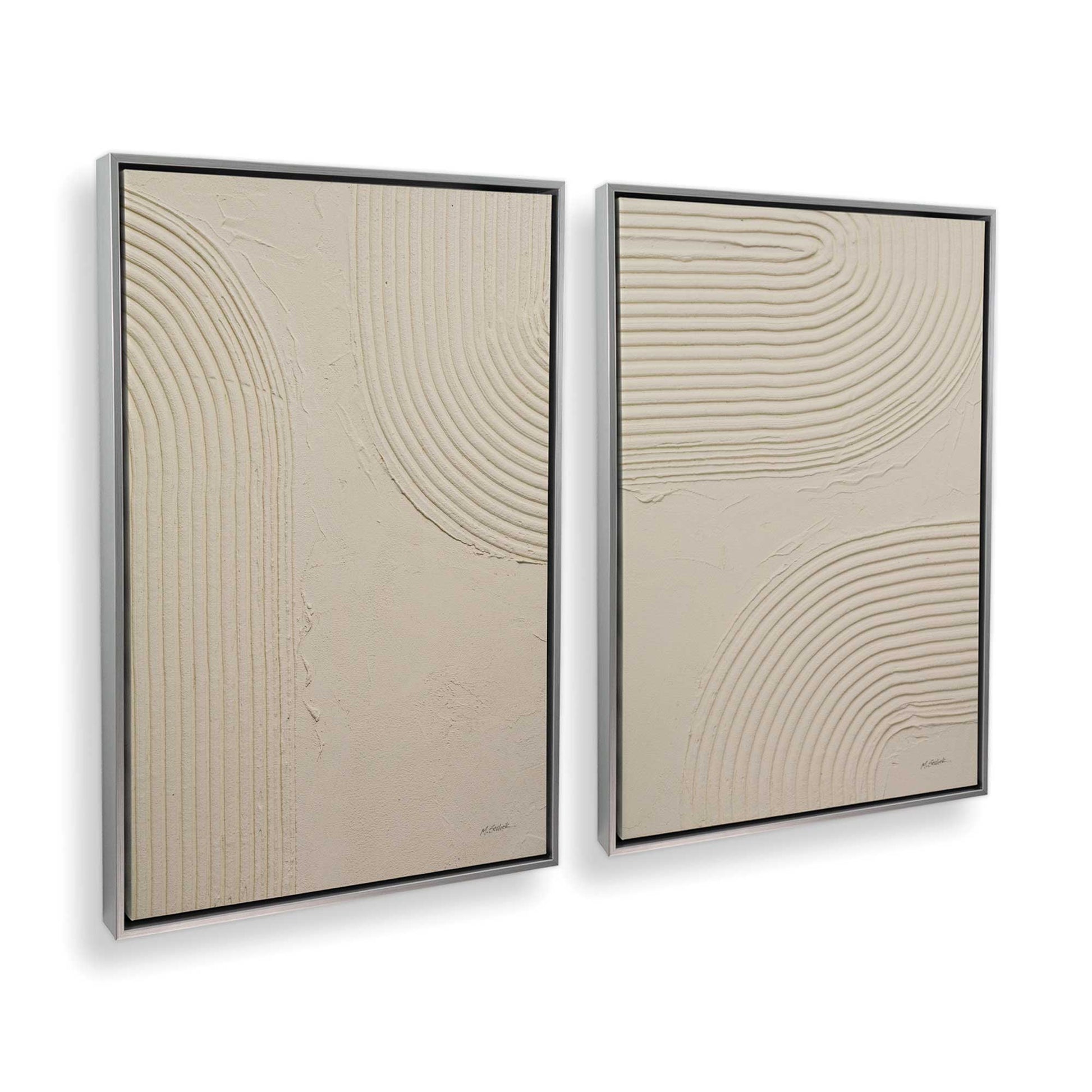 [Color:Polished Chrome], Picture of art in a Polished Chrome frame at an angle