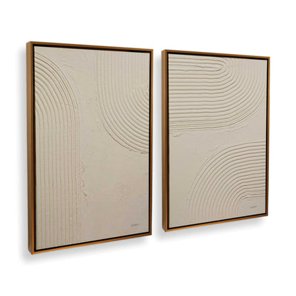 [Color:Polished Gold], Picture of art in a Polished Gold frame at an angle