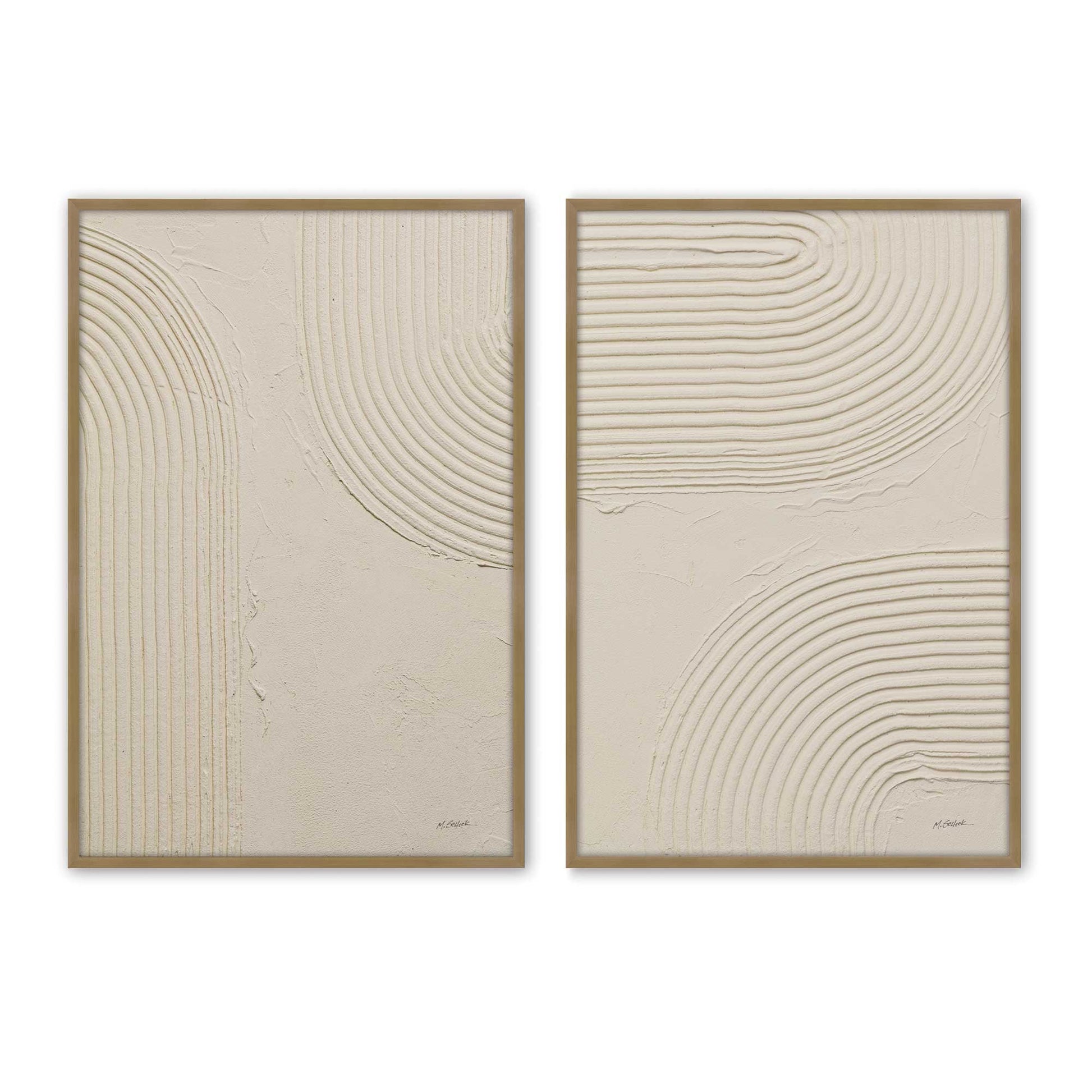 [Color:Brushed Gold], Picture of art in a Brushed Gold frame