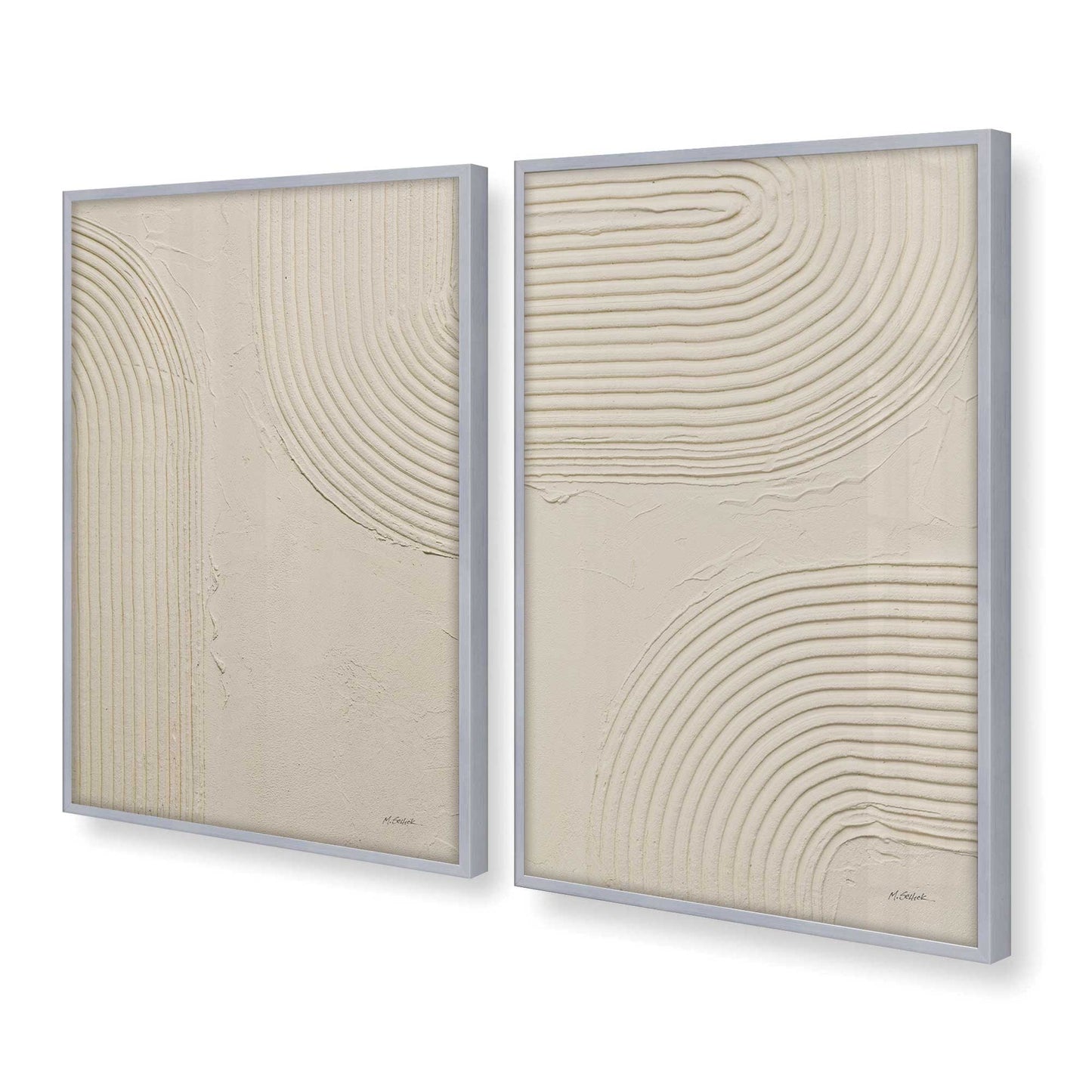 [Color:Polished Chrome], Picture of art in a Polished Chrome frame at an angle