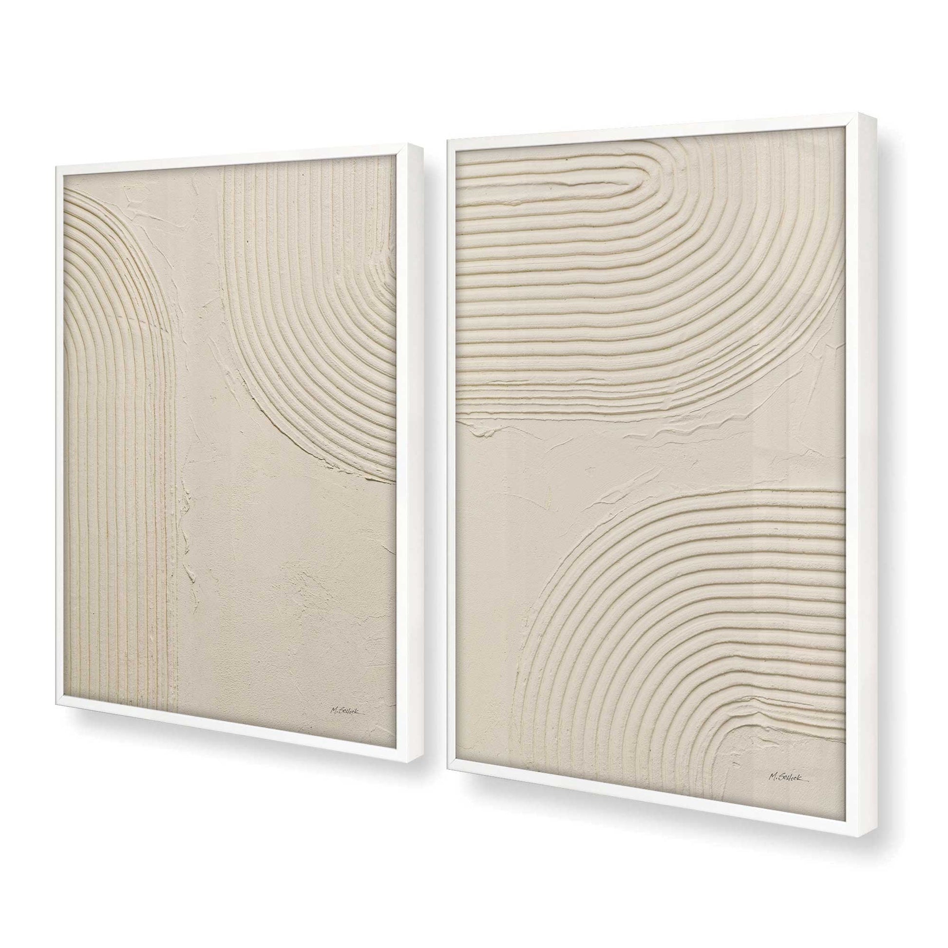 [Color:Opaque White], Picture of art in a Opaque White frame at an angle