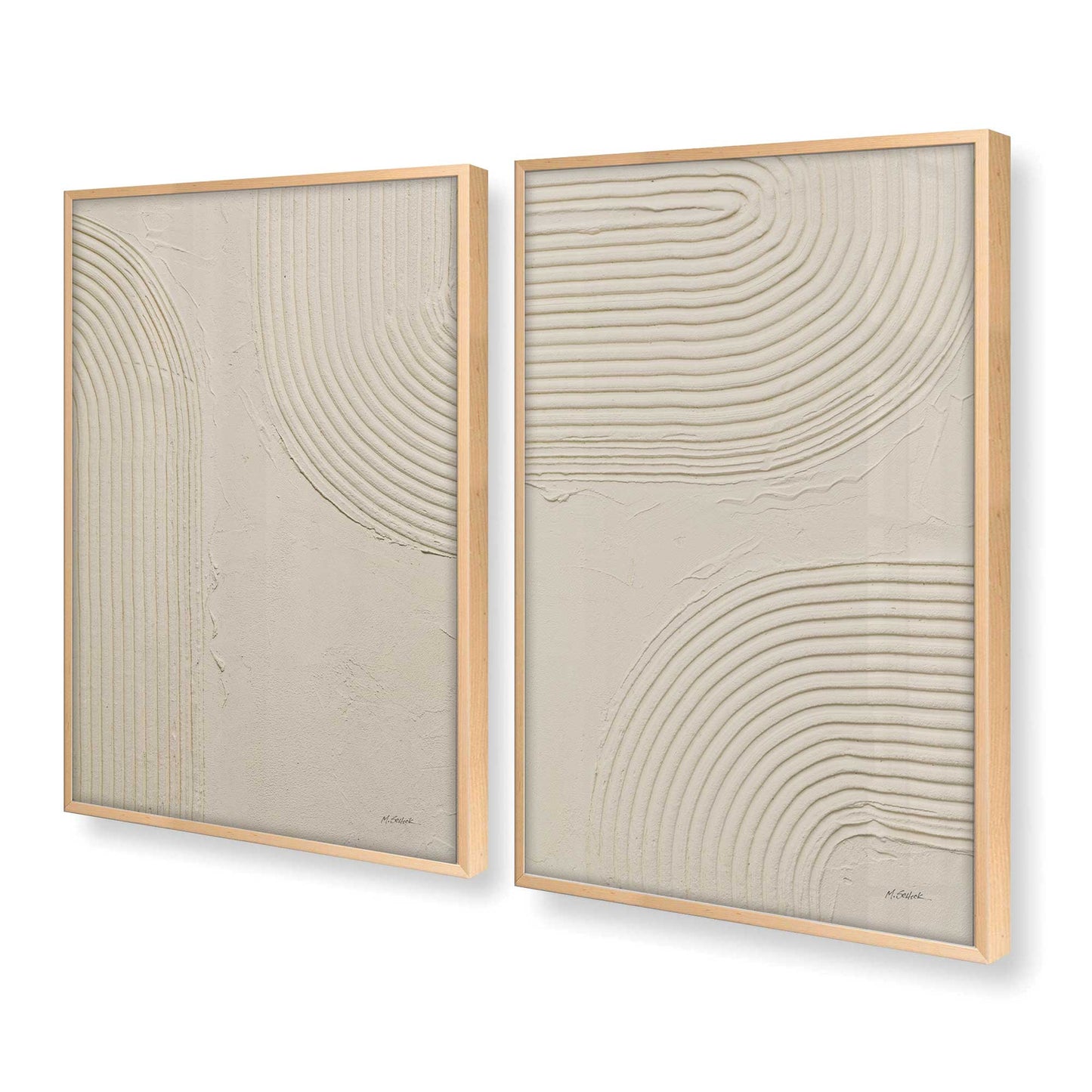 [Color:Raw Maple], Picture of art in a Raw Maple frame at an angle