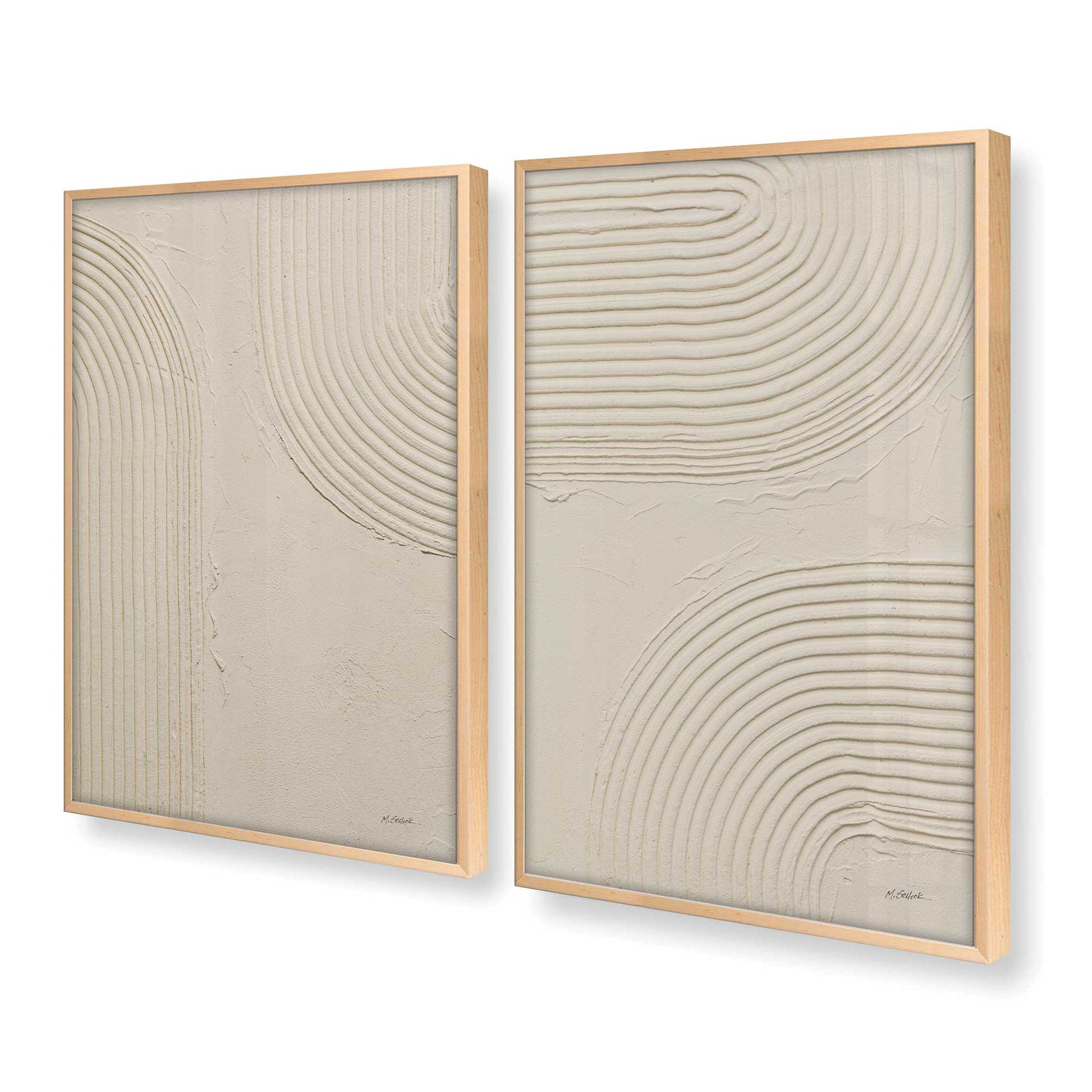 [Color:Raw Maple], Picture of art in a Raw Maple frame at an angle