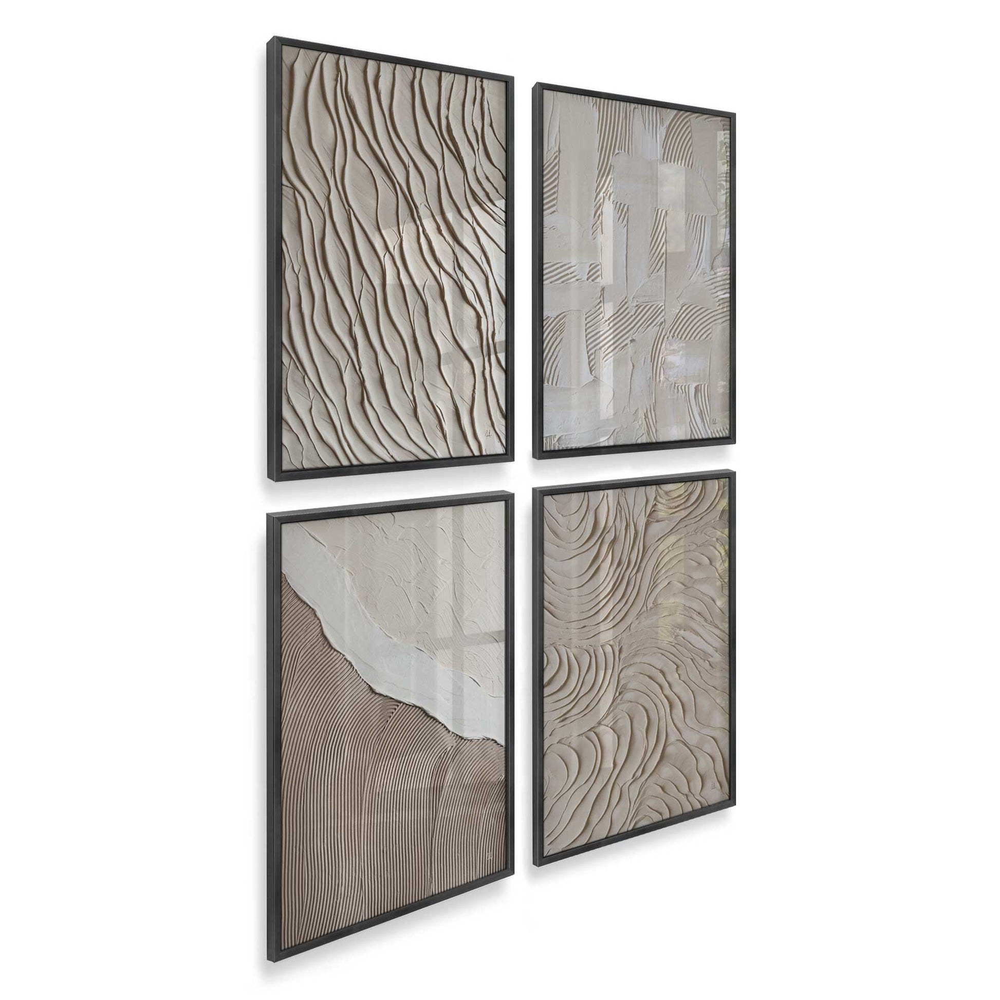 [Color:Weathered Zinc], Picture of art in a Weathered Zinc frame of the corner