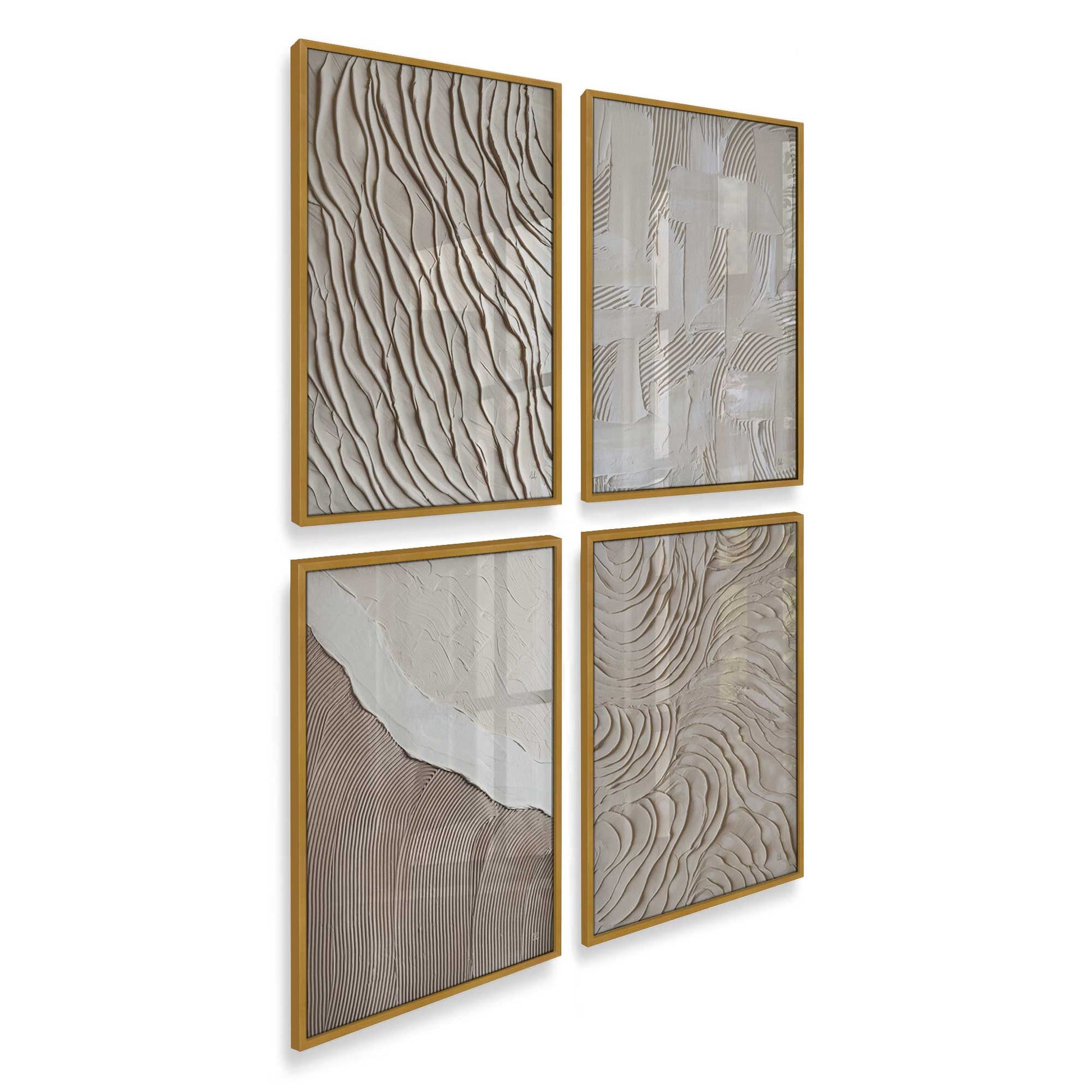 [Color:Polished Gold], Picture of art in a Polished Gold frame of the corner