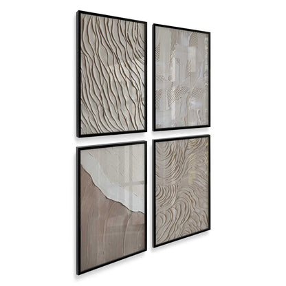 [Color:Satin Black], Picture of art in a Satin Black frame at an angle