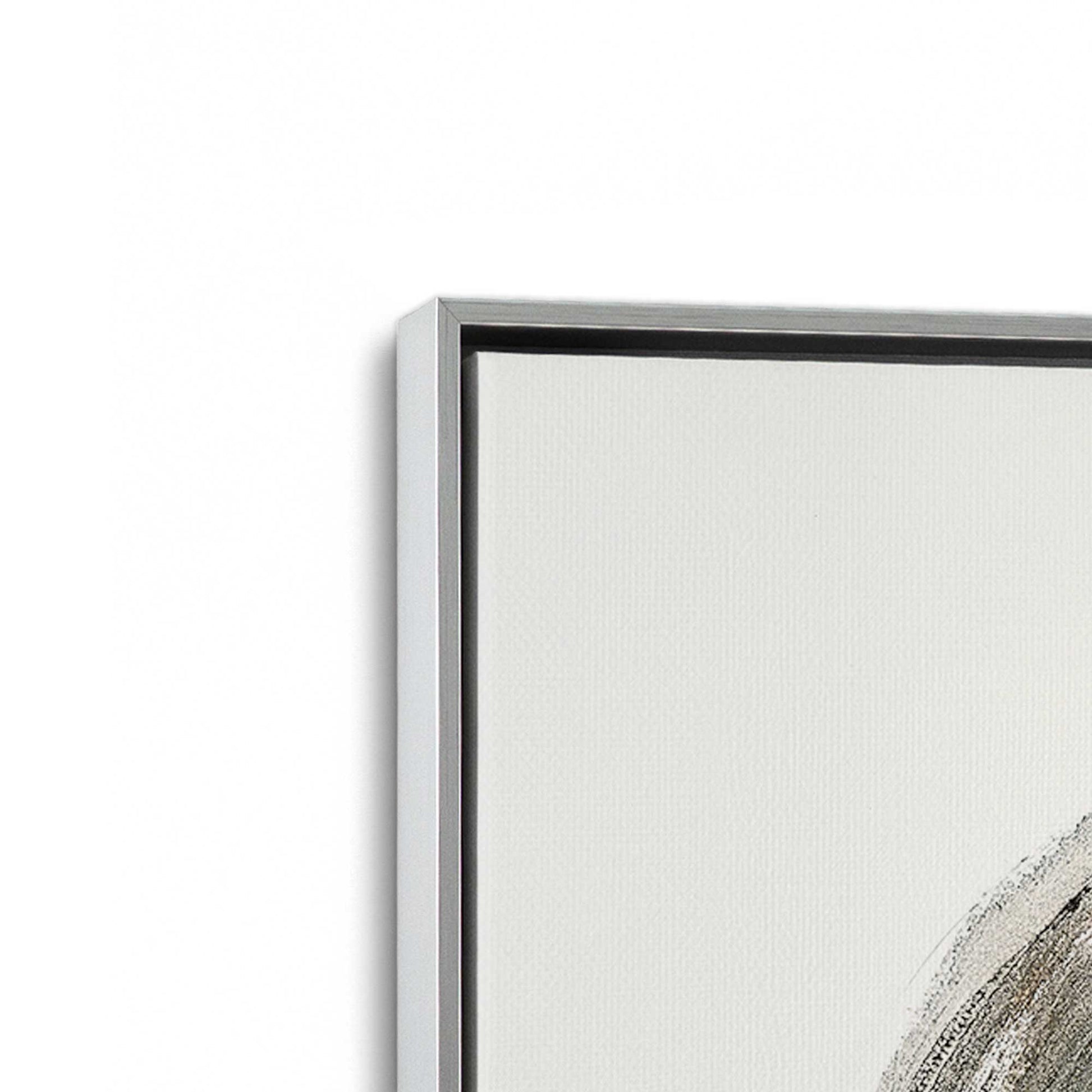 [Color:Polished Chrome], Picture of art in a Polished Chrome frame at an angle