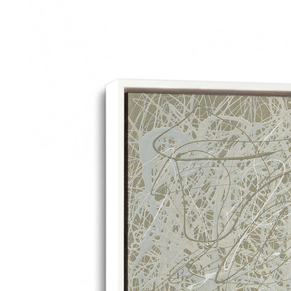 [Color:Opaque White], Picture of art in a White frame at an angle