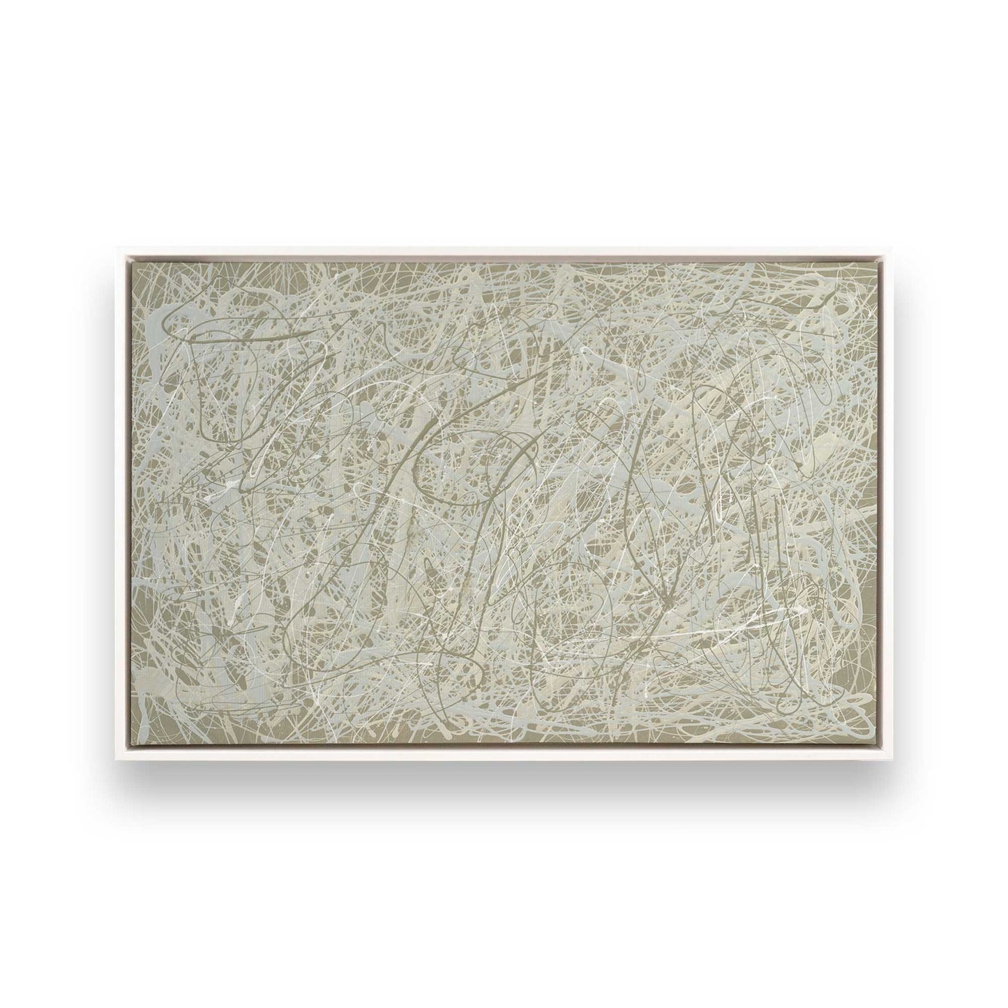 [Color:Opaque White], Picture of art in a White frame