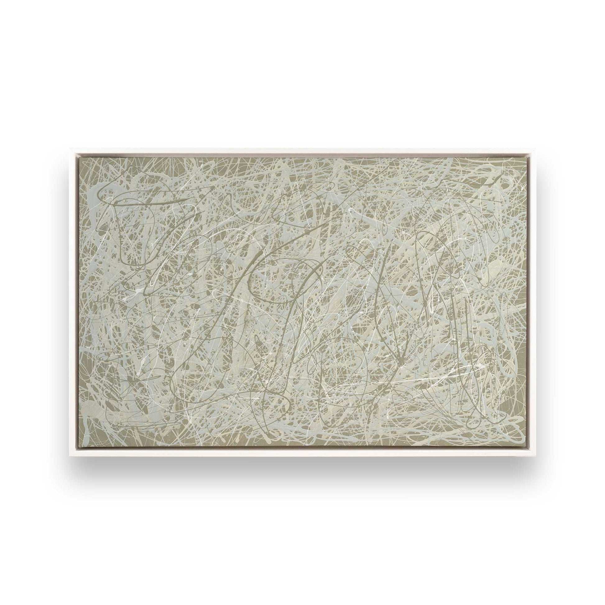 [Color:Opaque White], Picture of art in a White frame