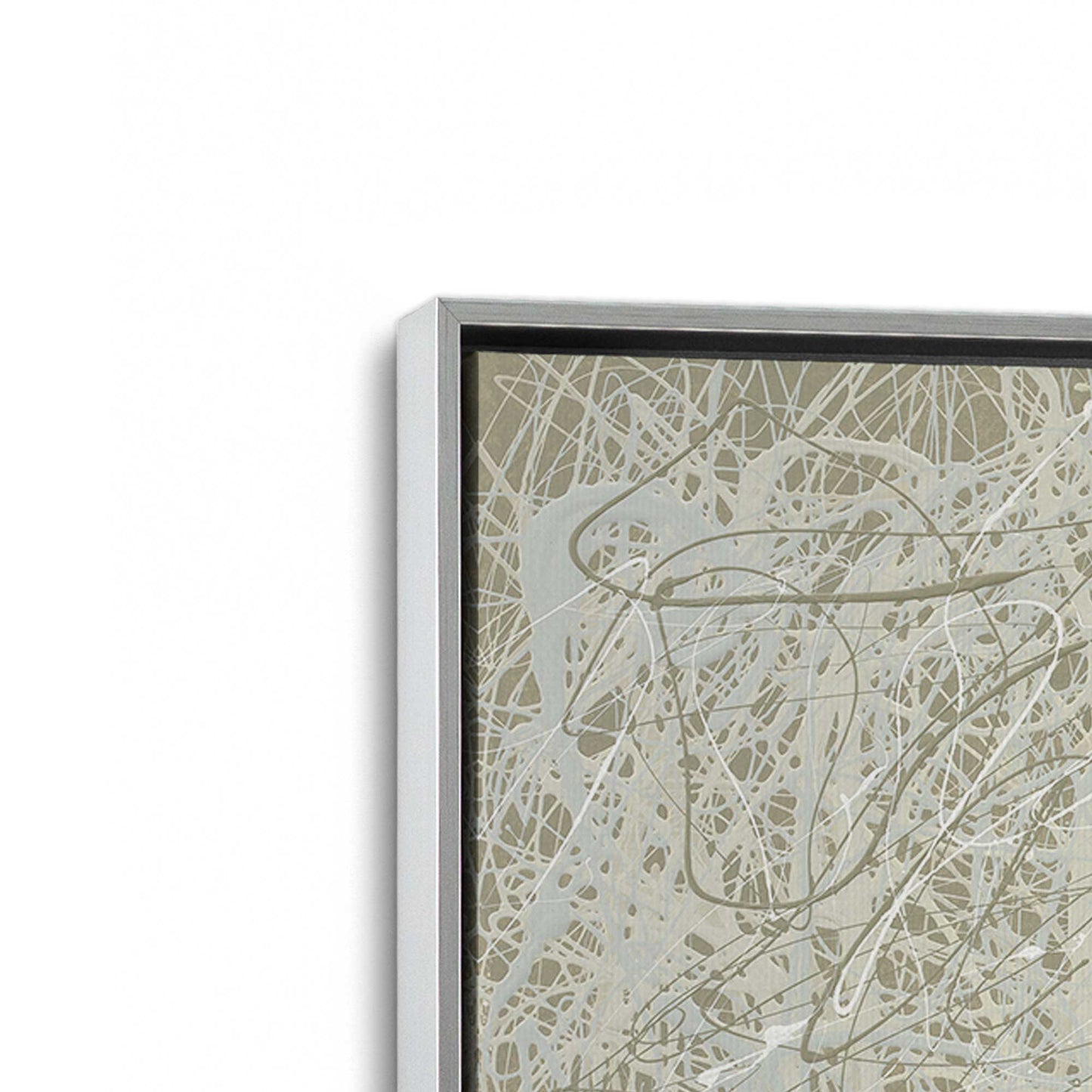 [Color:Polished Chrome], Picture of art in a Polished Chrome frame at an angle