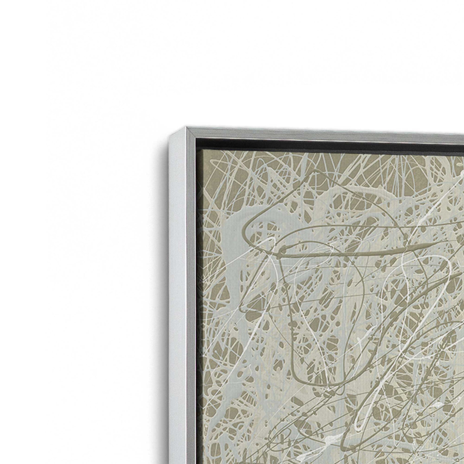 [Color:Polished Chrome], Picture of art in a Polished Chrome frame at an angle
