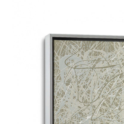 [Color:Polished Chrome], Picture of art in a Polished Chrome frame at an angle