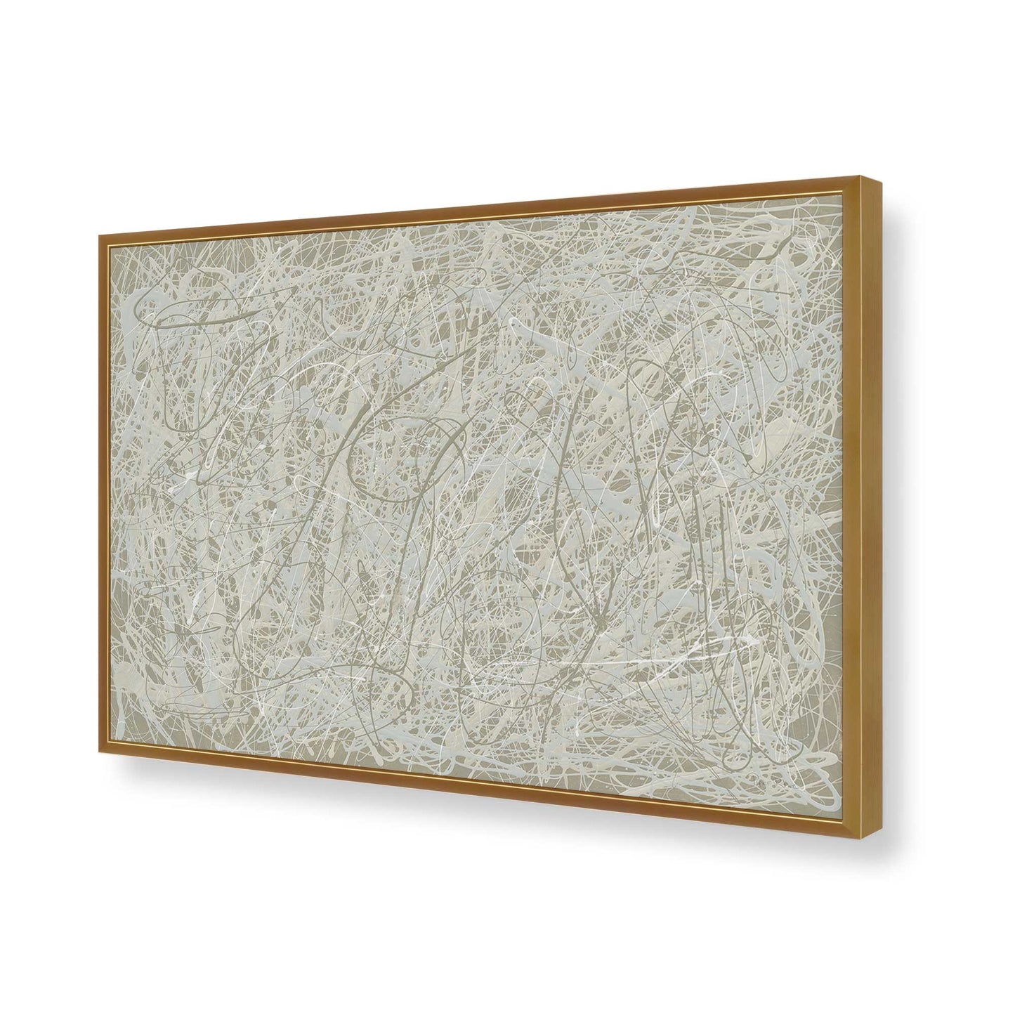 [Color:Polished Gold], Picture of art in a Polished Gold frame of the corner